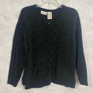 White Stag Women's Dark V-Neck Sweater